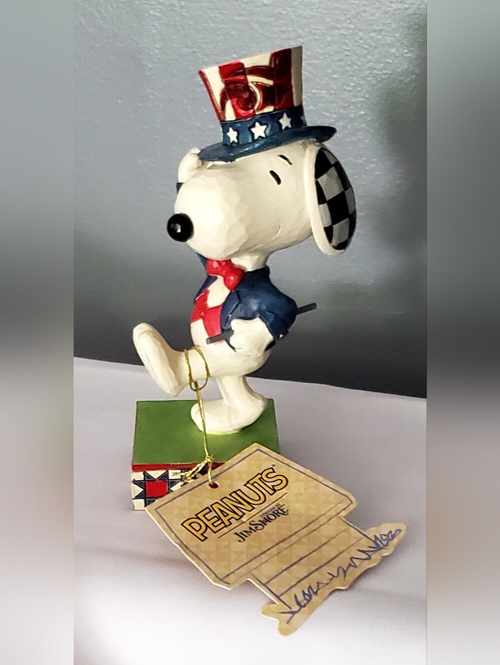 Peanuts Jim Shore Patriotic Snoopy Figurine - Red Blue White